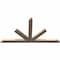 Ekena Millwork Saratoga Smooth Timber Gable Bracket, Douglas Fir, 96"W x 52"H x 3 1/2"D x 5 1/2"F, 13/12 Pitch GBW096X52X0406SAR00SDF - alternate 4